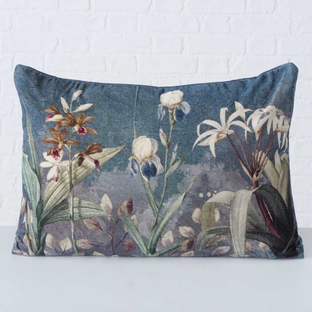 Sofakissen länglich „Redinoce“ Blumen – 60×40 cm