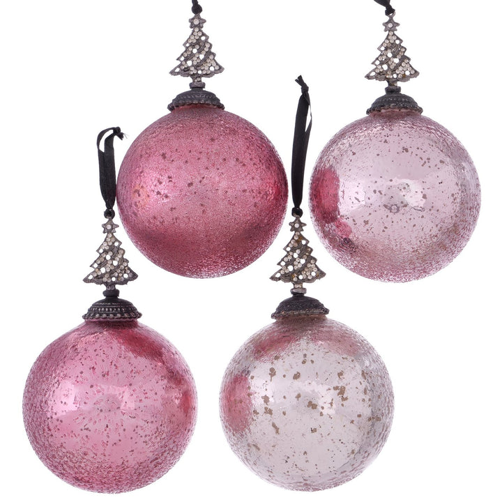 Rosa Weihnachtskugel