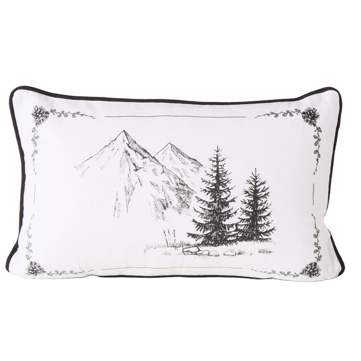 Kissen Berge „Kitzbühel" mit Alpenmotiv, 50×30 cm