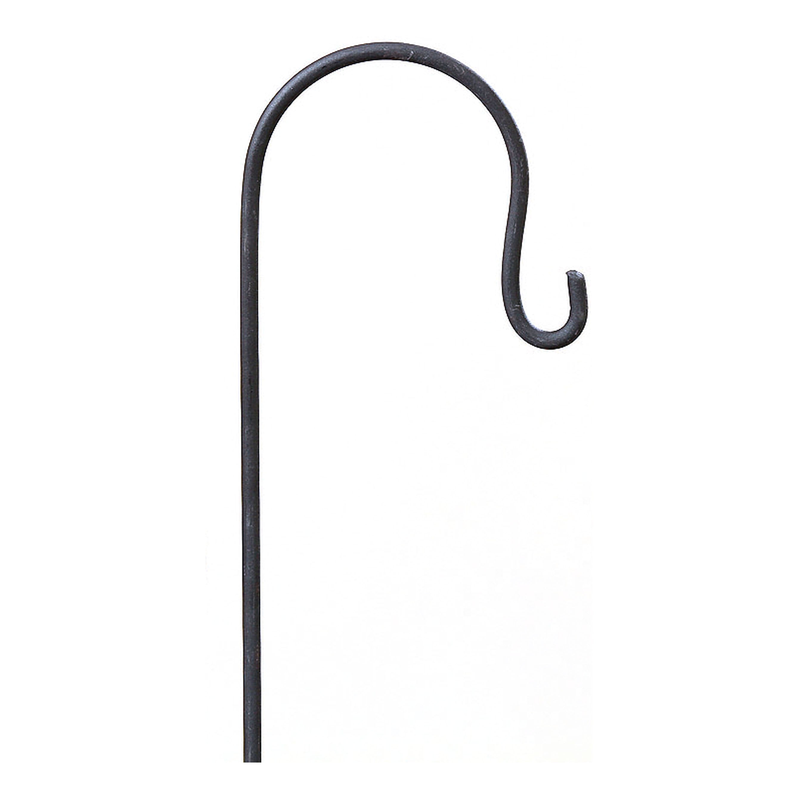 Robuster Metall-Gartenstab mit Haken von Boltze, 100 cm hoch, Ø 8 mm. Ideal zum Aufhängen von Laternen, Vogelhäuschen & LED-Deko im Garten