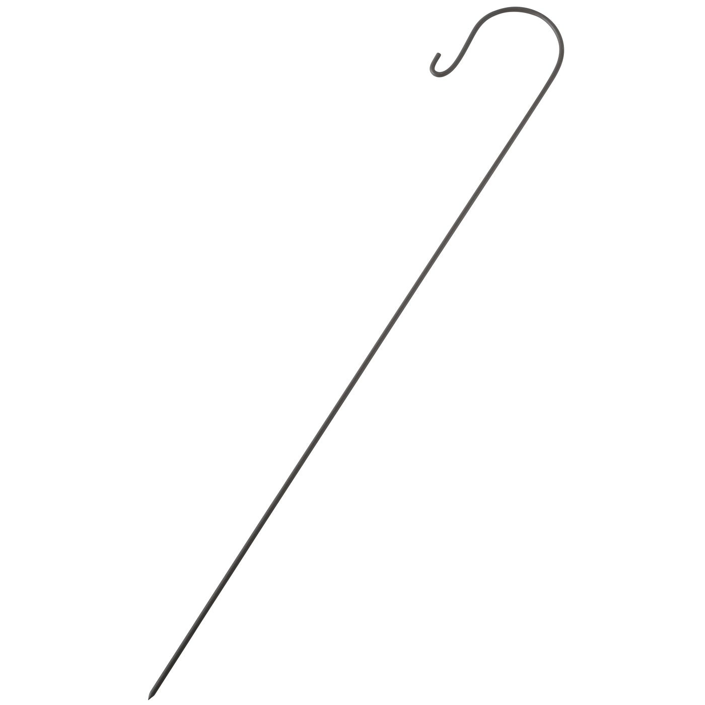 Robuster Metall-Gartenstab mit Haken von Boltze, 100 cm hoch, Ø 8 mm. Ideal zum Aufhängen von Laternen, Vogelhäuschen & LED-Deko im Garten