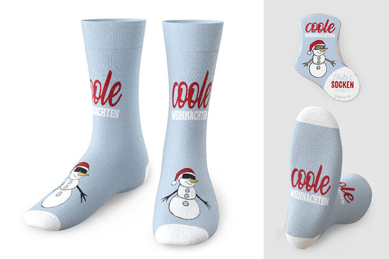 Zaubersocken von Geschenk für Dich mit Aufschrift Coole Weihnachten, Weihnachtssocken, Männersocken