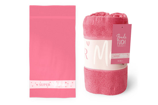 379736 Geschenk für Dich Badetuch Strandtuch Super Mama