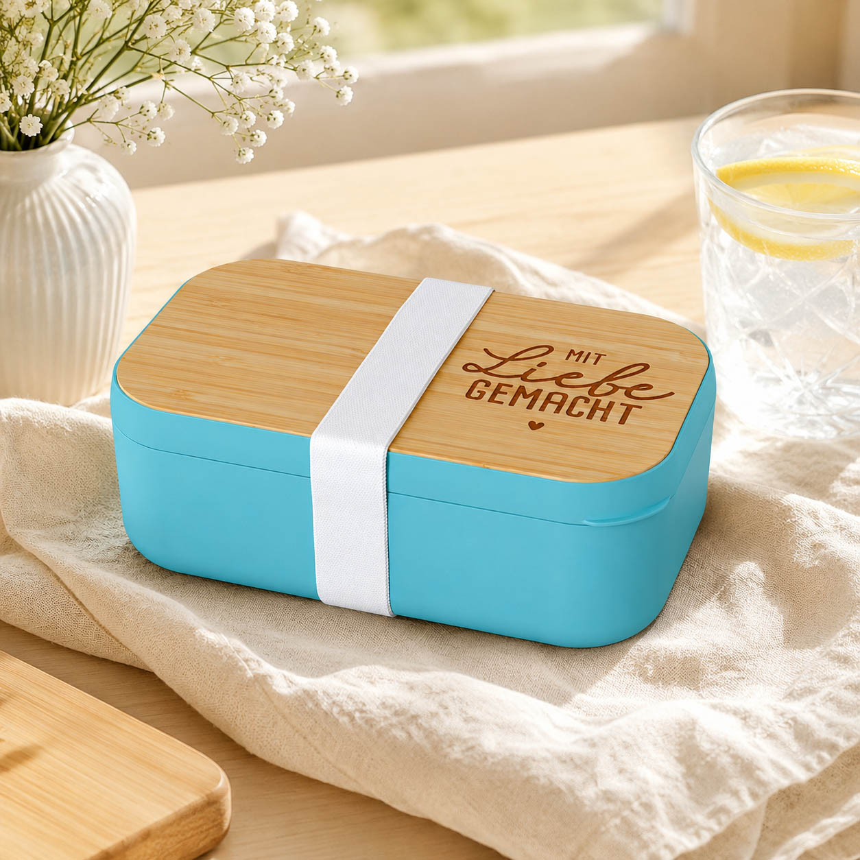 Brotdose „Mit Liebe gemacht" stimmungsvoll mit Lunch – Happy Greetings
