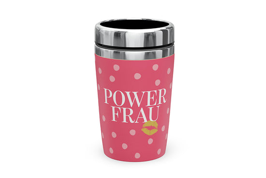 388712 Geschenk für Dich Thermobecher To go Power Frau, Coffee to go Becher