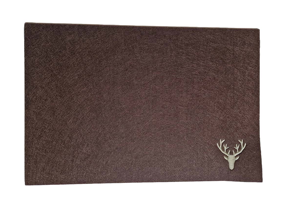 Filz Tischset mit Hirsch Motiv in Braun
 von Gilde