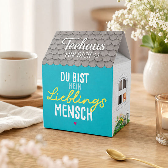 Teehaus für Dich »Du bist mein Lieblingsmensch« Petrol – Stimmungsbild