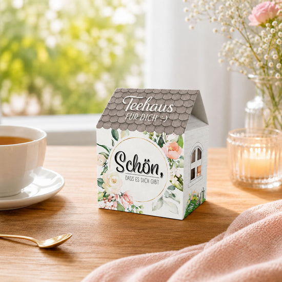 Teehaus für Dich Blumenkranz – Lovely Greetings Stimmungsbild