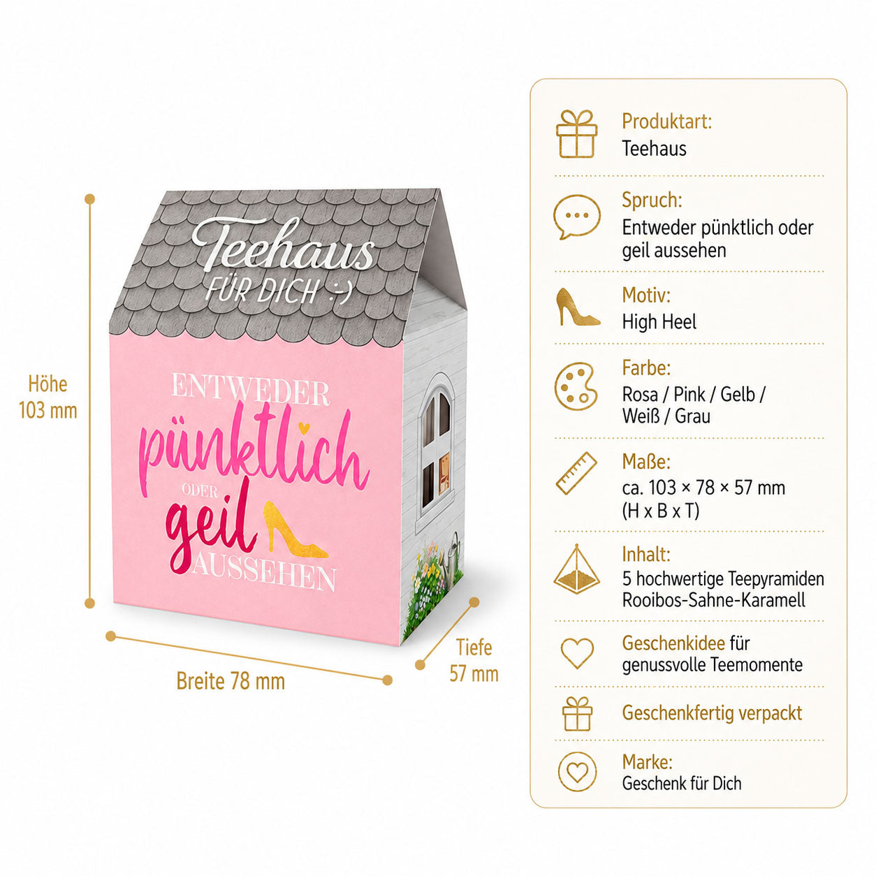 Teehaus für Dich »Entweder pünktlich oder geil aussehen« – Produkt-Highlights Rooibos-Sahne-Karamell