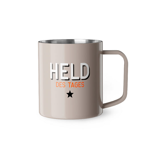 Hol dir den Edelstahl Thermobecher Held des Tages