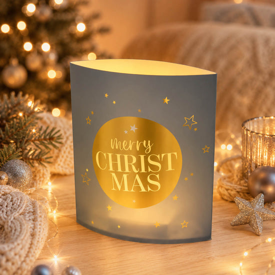 Poesielicht „Merry Christmas“ – Stimmungsbild im Weihnachtsambiente