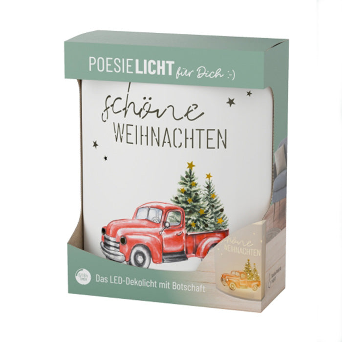 629171 - 1 Geschenk für Dich weihnachtliches Poesilicht mit Aufschrift Schöne Weihnachten