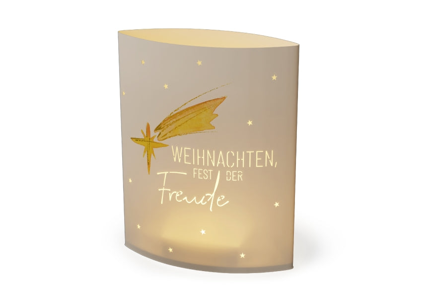 629172 Geschenk für Dich weihnachtliches Poesilicht mit Aufschrift Weihnachten, Fest der Freude