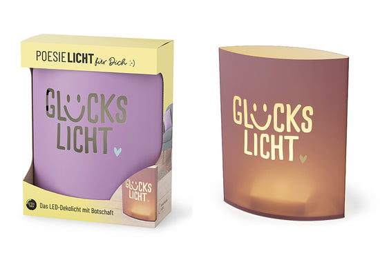 Poesielicht Glückslicht Violett – LED-Dekolicht – Happy Greetings