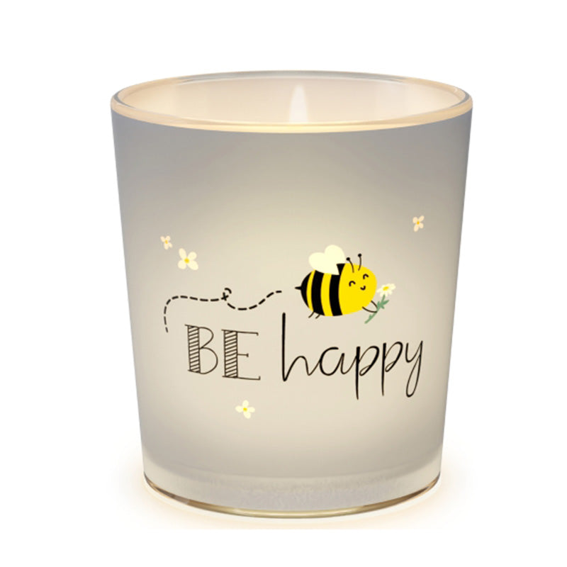 640589 Geschenk für Dich Windlicht Be Happy Biene, Ein Licht für Dich, 4027268335466