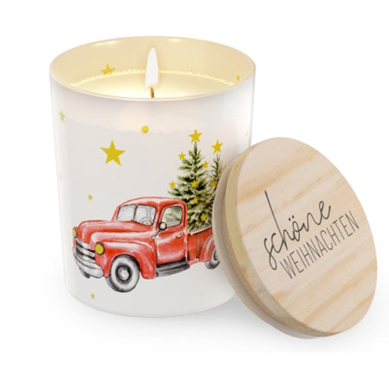 651171 - 1 Weihnachtliche Duftkerze Schöne Weihnachten mit Vanilleduft von Geschenk für Dich, 4027268334131