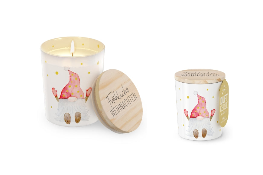 651173 Weihnachtliche Duftkerze Schöne Weihnachten mit Vanilleduft von Geschenk für Dich, 4027268334155