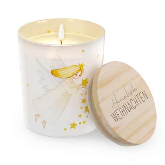 651174-1 Weihnachtliche Duftkerze Schöne Weihnachten mit Vanilleduft von Geschenk für Dich, 4027268334162