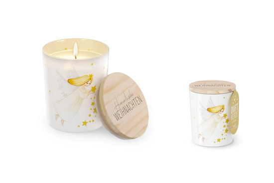 651174 Weihnachtliche Duftkerze Schöne Weihnachten mit Vanilleduft von Geschenk für Dich, 4027268334162