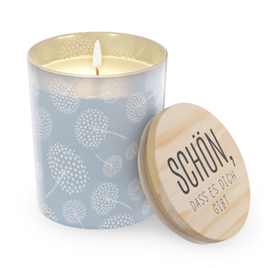 651392 Geschenk für Dich Lotus Duftkerze mit Spruch Schön, dass es Dich gibt, 4027268334063