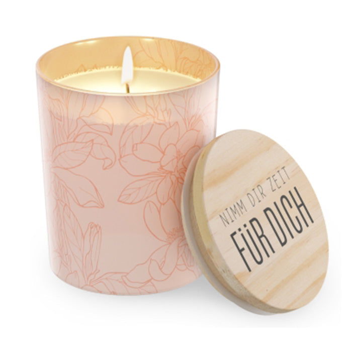 651393 Geschenk für Dich Lotus Duftkerze mit Spruch Nimm Dir Zeit für Dich, 4027268334070