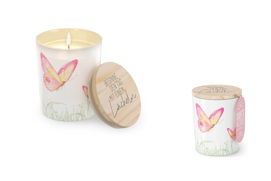 651664-1 Duftkerze Beginne den Tag mit einem Lächeln - Lovely Greetings von Geschenk für Dich, 4027268334049