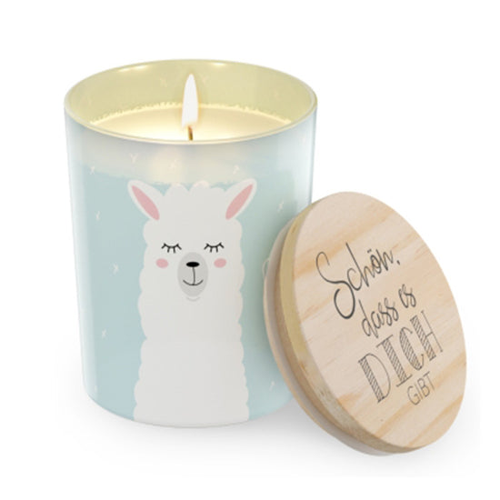 Lemongras Duftkerze mit Spruch Schön, dass es Dich gibt ? – Malou Home Design®