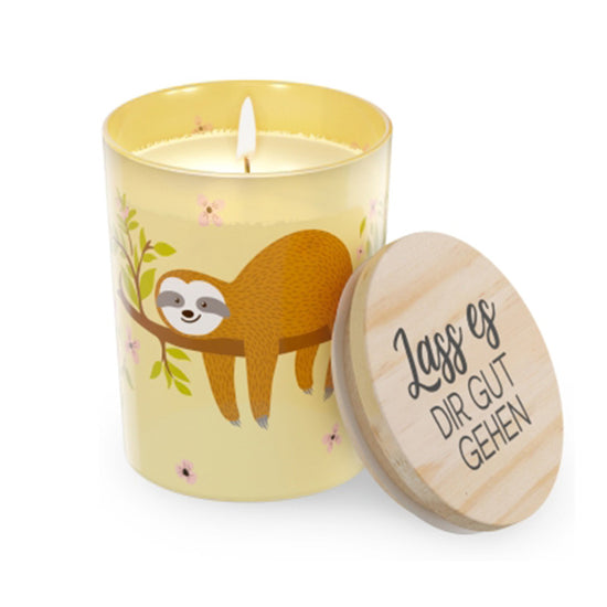 Lemongras Duftkerze mit Spruch Lass es Dir gut gehen – Malou Home Design®