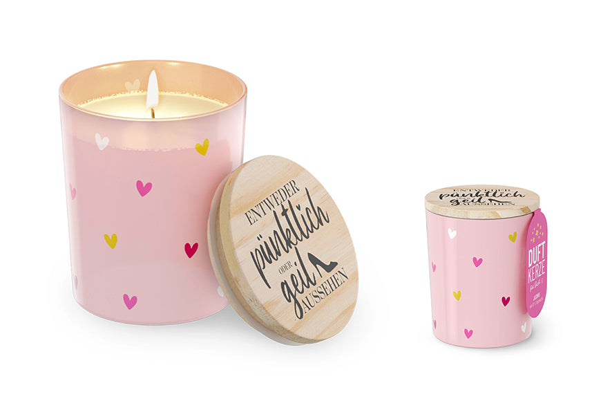 651715 Geschenk für Dich Jasmin Duftkerze Entweder pünktlich oder geil aussehen