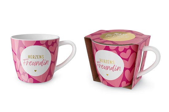 910714 Geschenk für Dich Maxi Becher Tasse Herzens Freundin