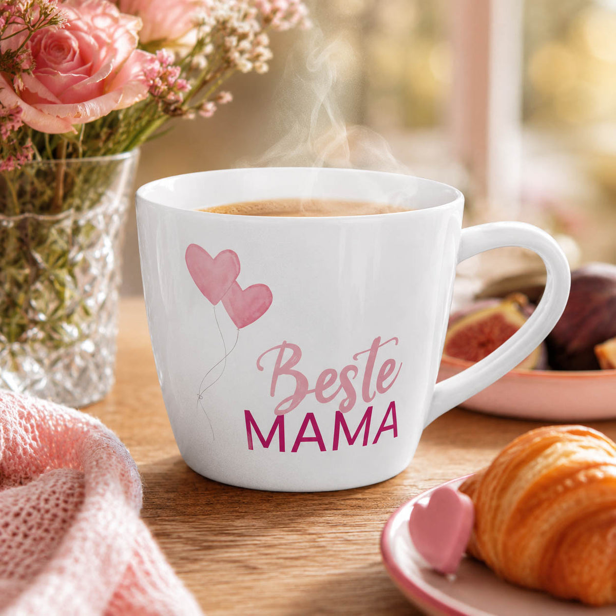 Maxi Becher „Beste Mama" – große Tasse im Alltag