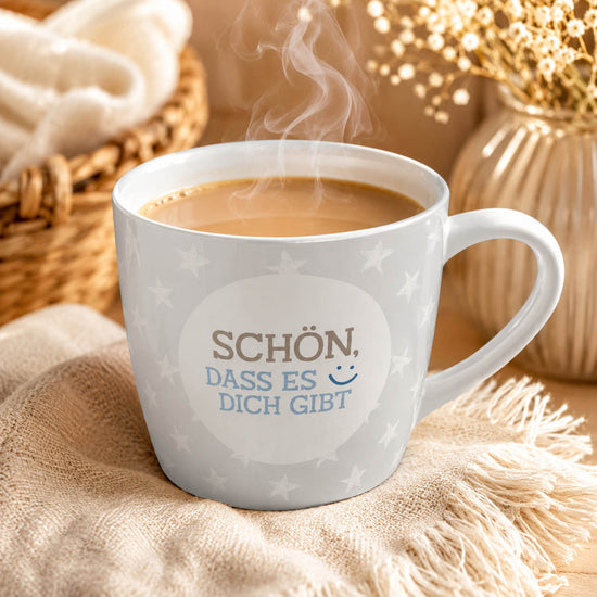 Maxi Becher „Schön, dass es Dich gibt" Lovely Greetings – große Tasse im Alltag