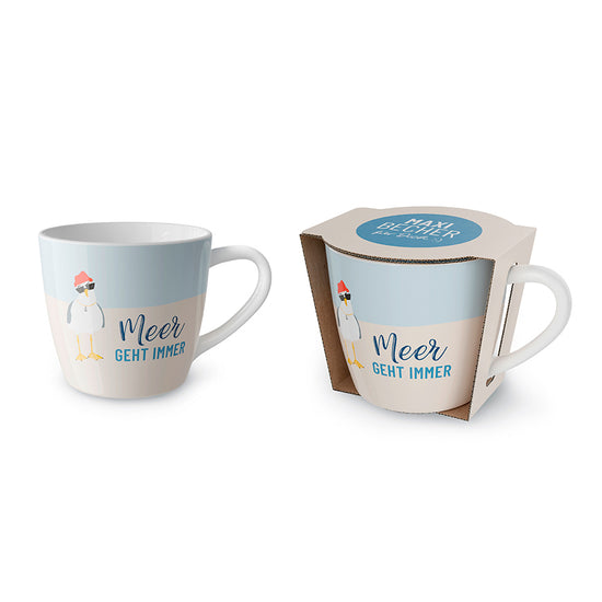 Nordsee Tasse mit Möwe – große Tasse 400 ml