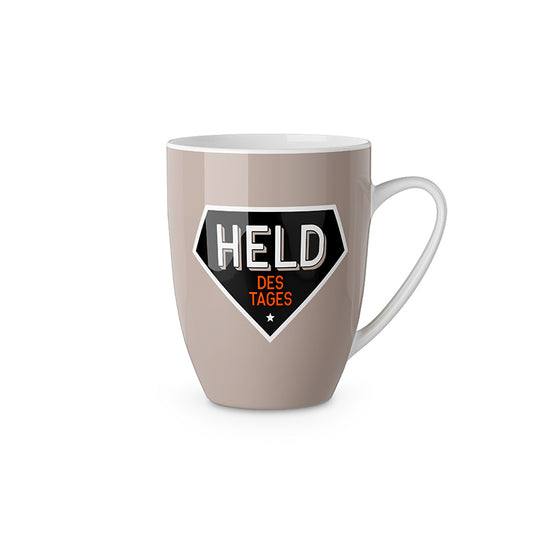 Tasse für Männer „Held des Tages“ – Becher 250 ml – Malou Home Design®