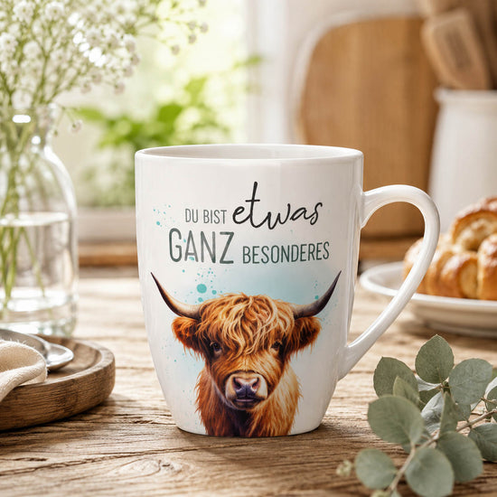 Hochlandrind Tasse „Du bist etwas ganz Besonderes“ – 250 ml – Malou Home Design®