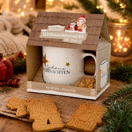 Kleiner Weihnachtsmarkt Schöne Weihnachten Set stimmungsvoll – Geschenk für Dich