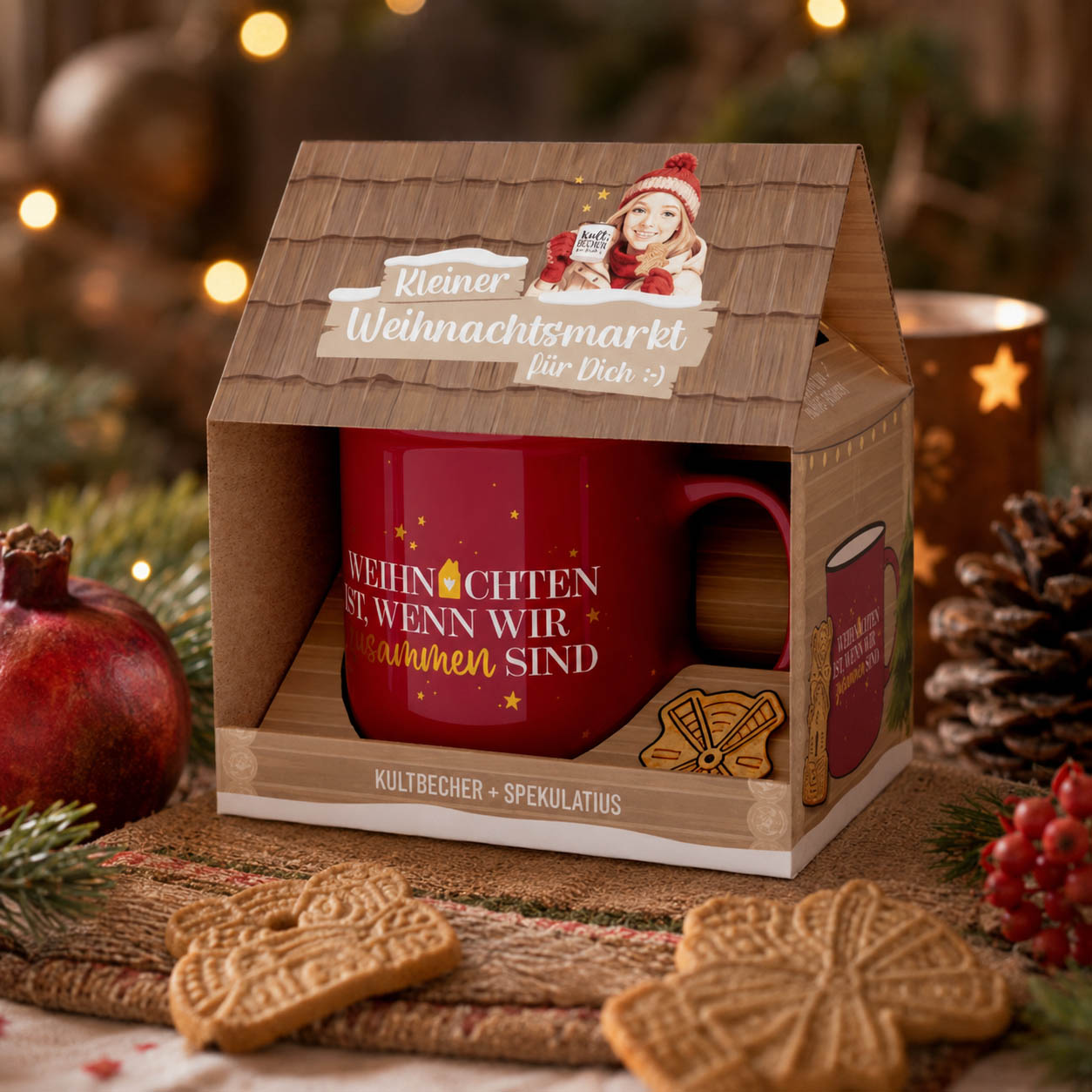Kleiner Weihnachtsmarkt Weihnachten zusammen sind Set stimmungsvoll – Geschenk für Dich