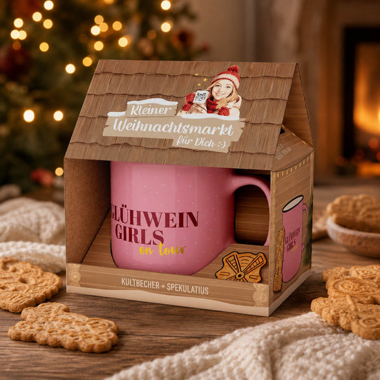 Kleiner Weihnachtsmarkt Glühwein Girls on tour Set stimmungsvoll – Geschenk für Dich
