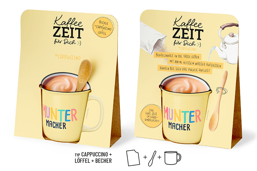 Kaffeezeit für Dich „Muntermacher“ Gelb – Produktdetails
