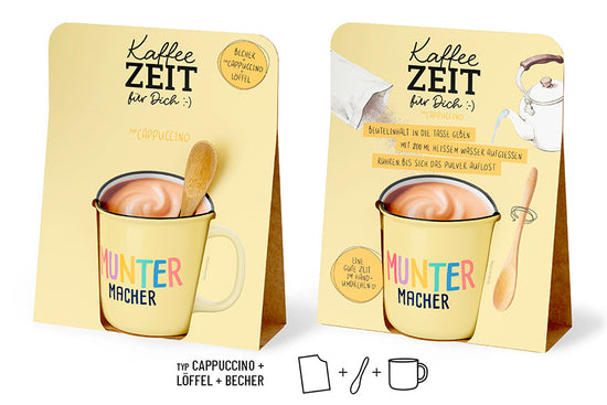 Kaffeezeit für Dich „Muntermacher“ Gelb – Produktdetails