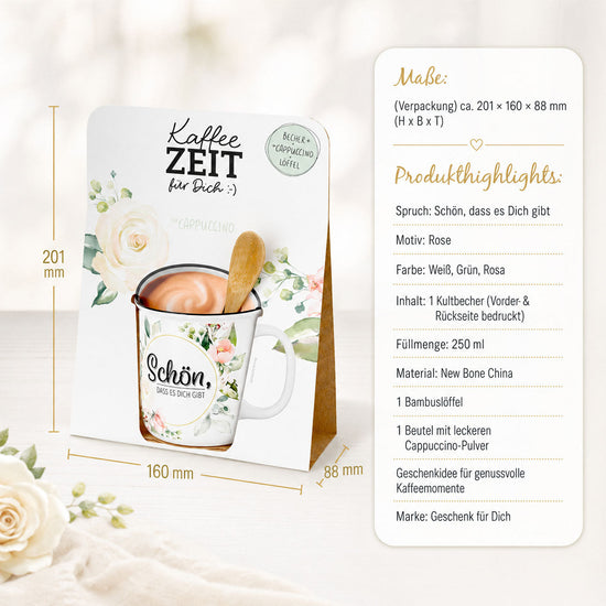 Kaffeezeit für Dich Blume – Produkthighlights (Highlight)