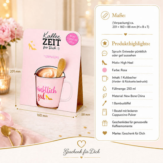 Kaffeezeit für Dich High Heel – Produkthighlights (Highlight)