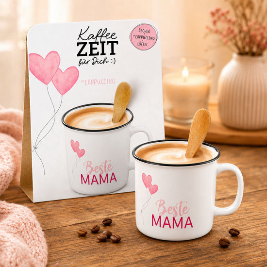 Kaffeezeit für Dich Beste Mama – Geschenkset (Moodbild)