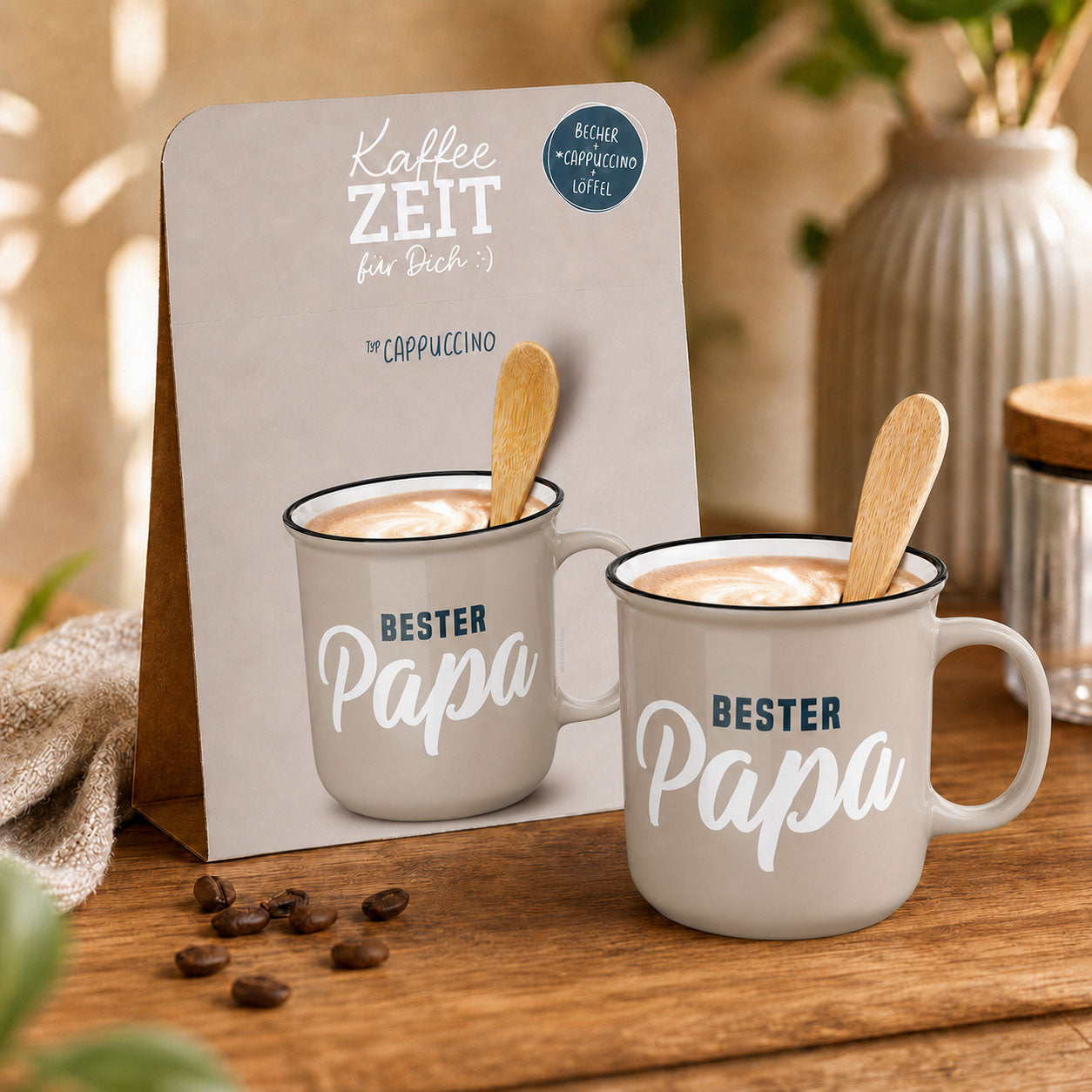 Kaffeezeit für Dich Bester Papa – Geschenkset (Moodbild)
