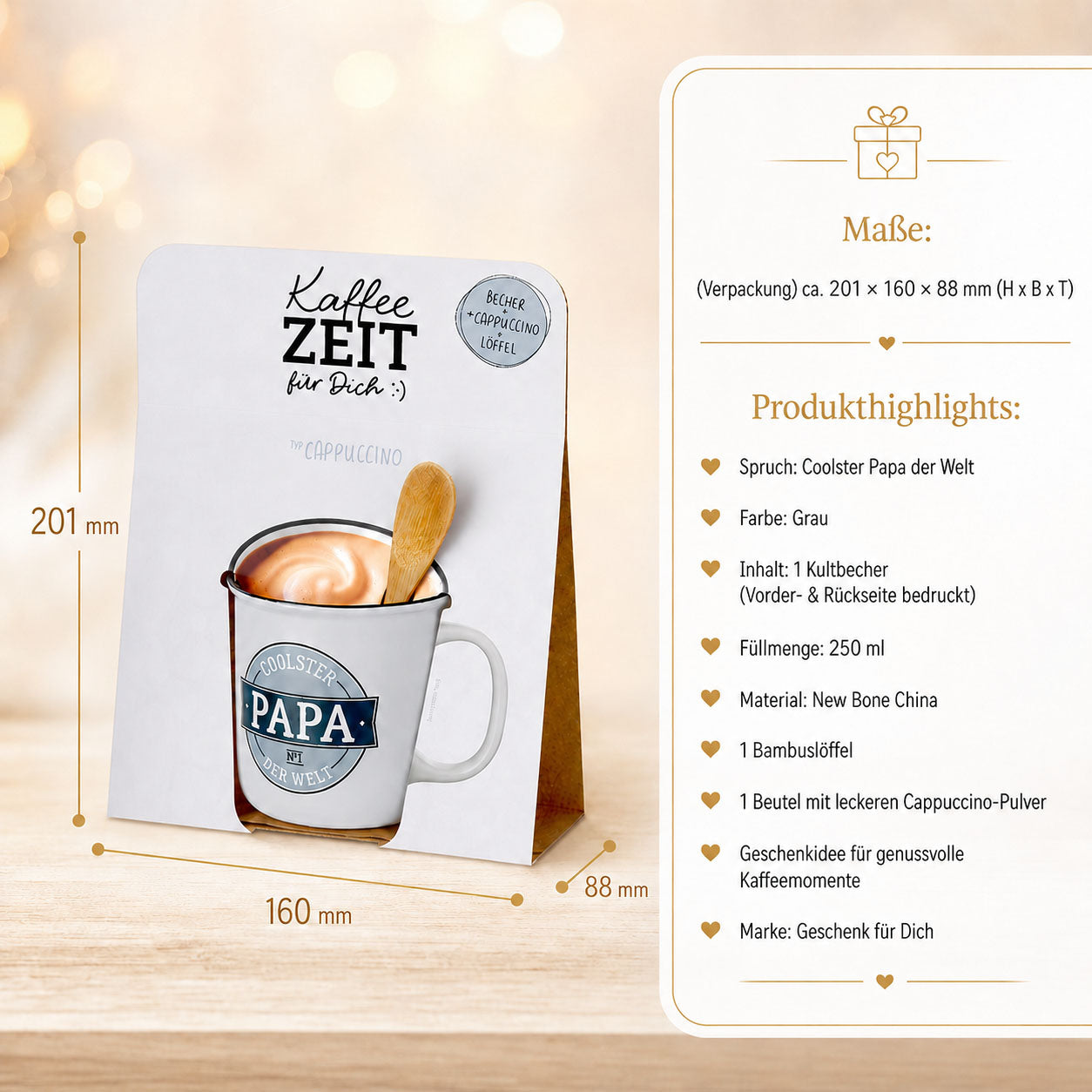 Kaffeezeit für Dich Coolster Papa – Produkthighlights (Highlight)