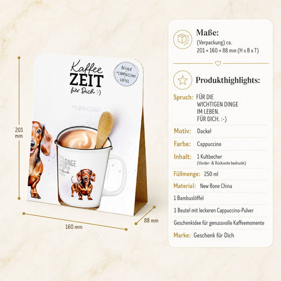 Kaffeezeit für Dich Dackel – Produkthighlights (Highlight)