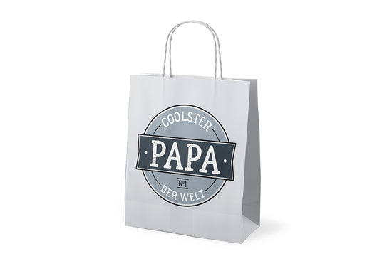 991756 Geschenk für Dich Geschenktüte mit Aufschrift Coolster Papa der Welt