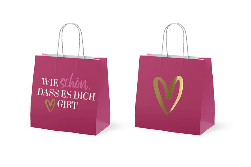 992713 Geschenk für Dich Mini Geschenktüte mit Aufschrift Wie schön, dass es Dich gibt