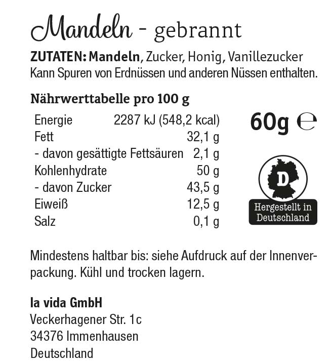 Gebrannte Mandeln Wir schenken uns nix