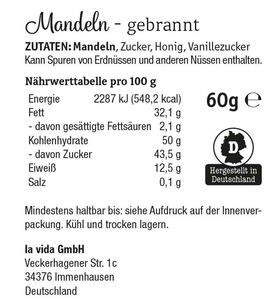 Gebrannte Mandeln Wir schenken uns nix